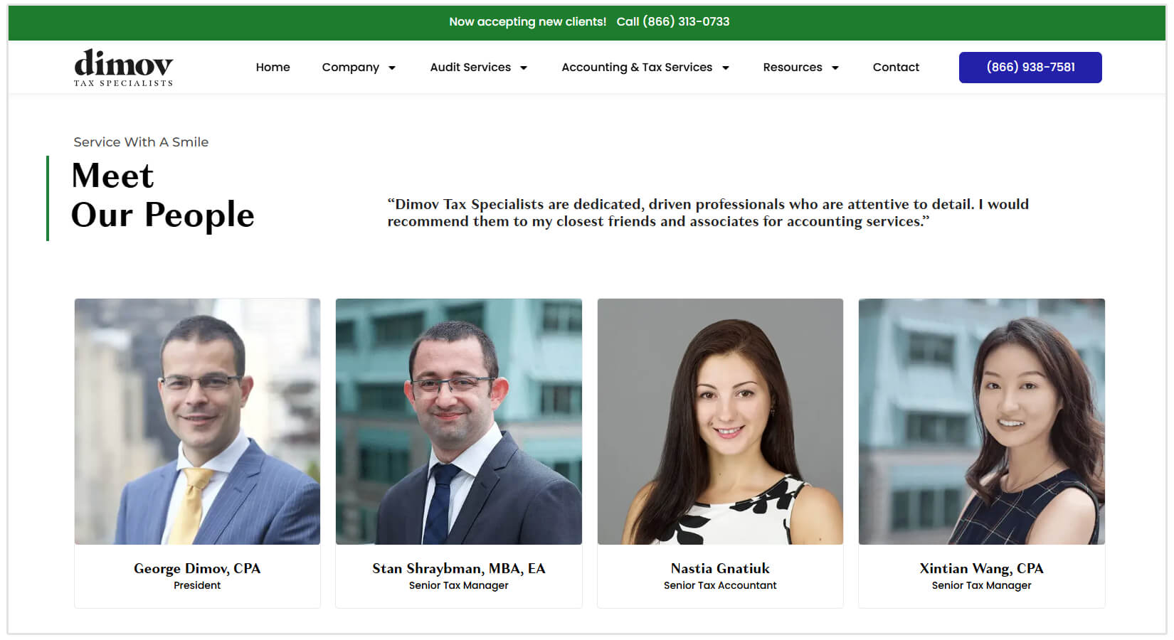 Regnskabsfirma om os-side