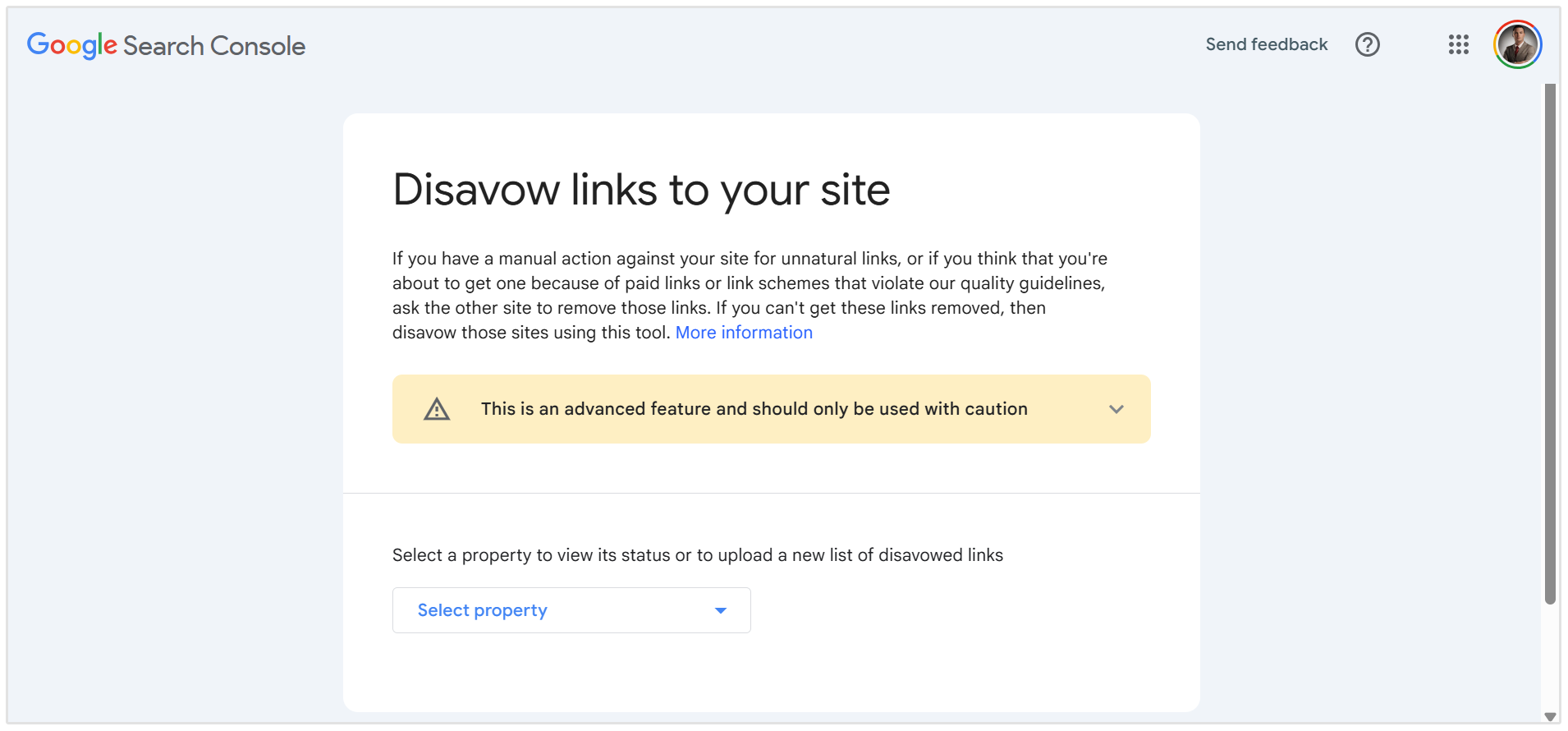 Google disavow tool
