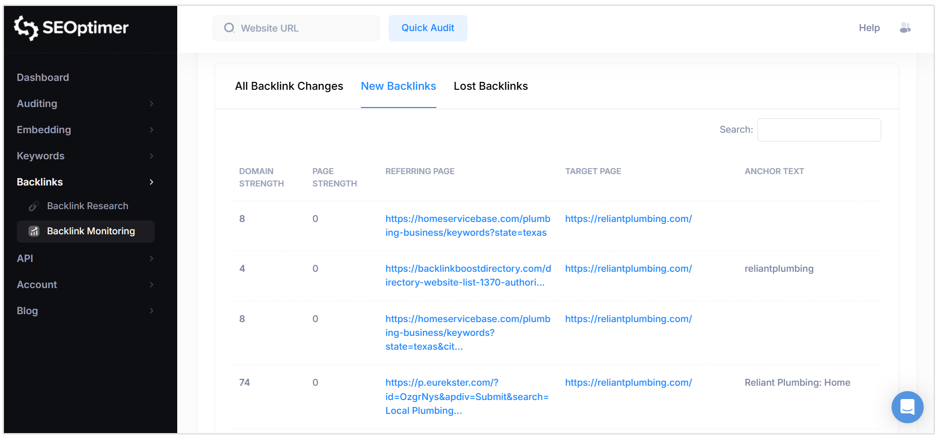 Nuovi link acquisiti