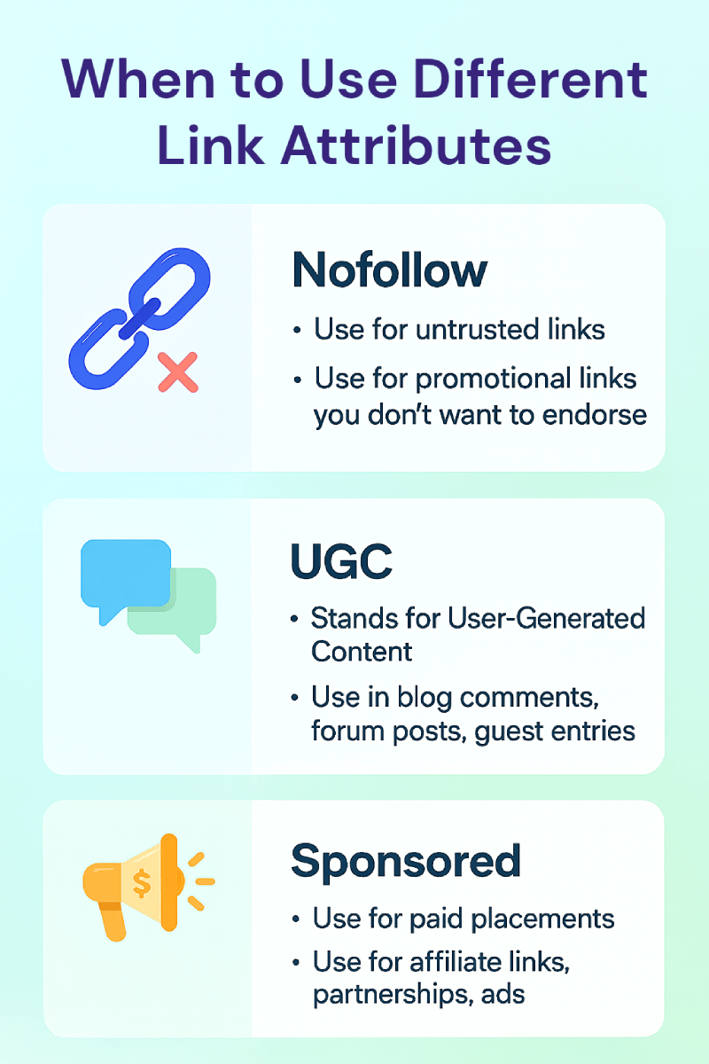 Link-Attribute Infografik