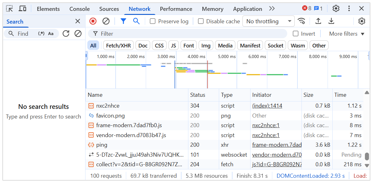 [Chrome Dev Tools]での[Load sequence]