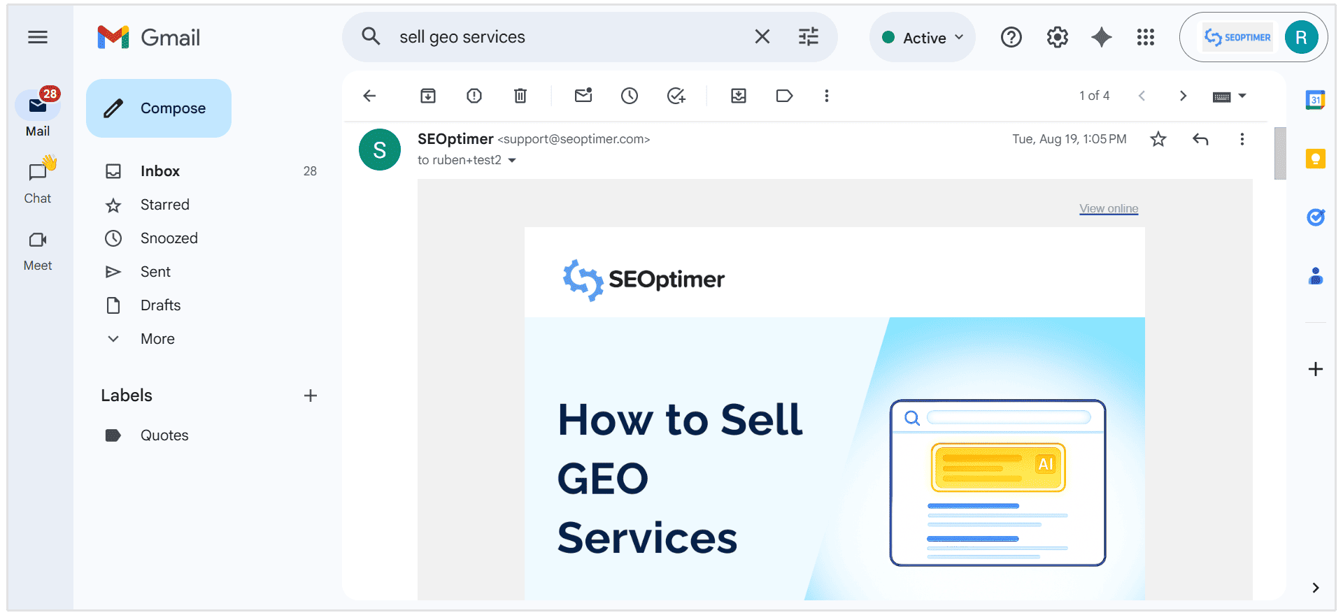 Email newsletter digest