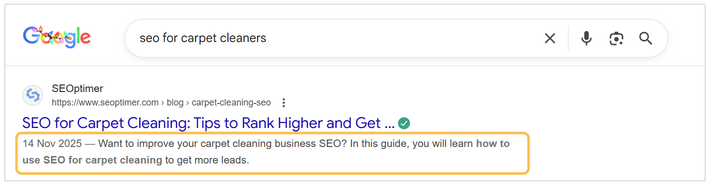 Example meta description